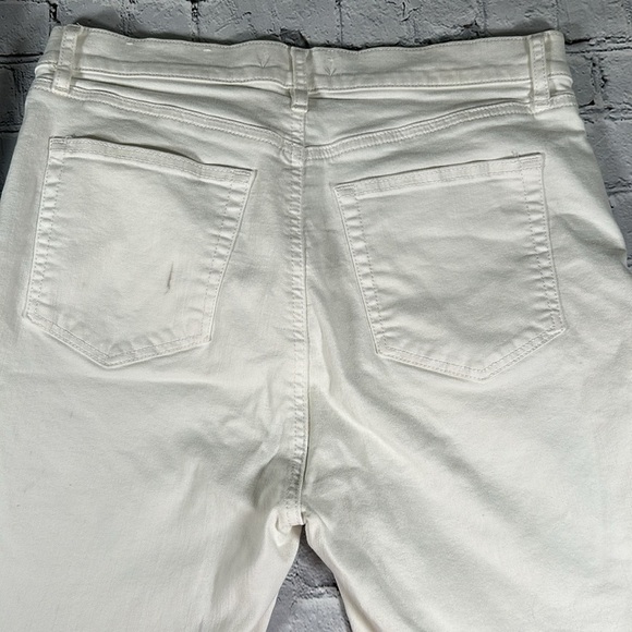 LOFT High Waist Short Bermuda Shorts Lot of 2 pairs size 8 /29 Blue White Denim - Picture 12 of 16